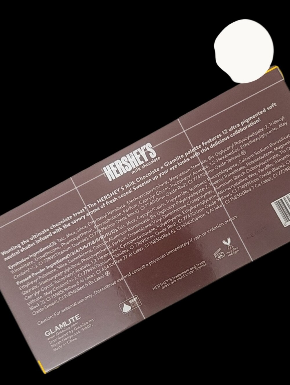 GlamLite Hershey's Chocolate Eyeshadow Palette — Warm Brown & Neutral Shades - Picture 4 of 5